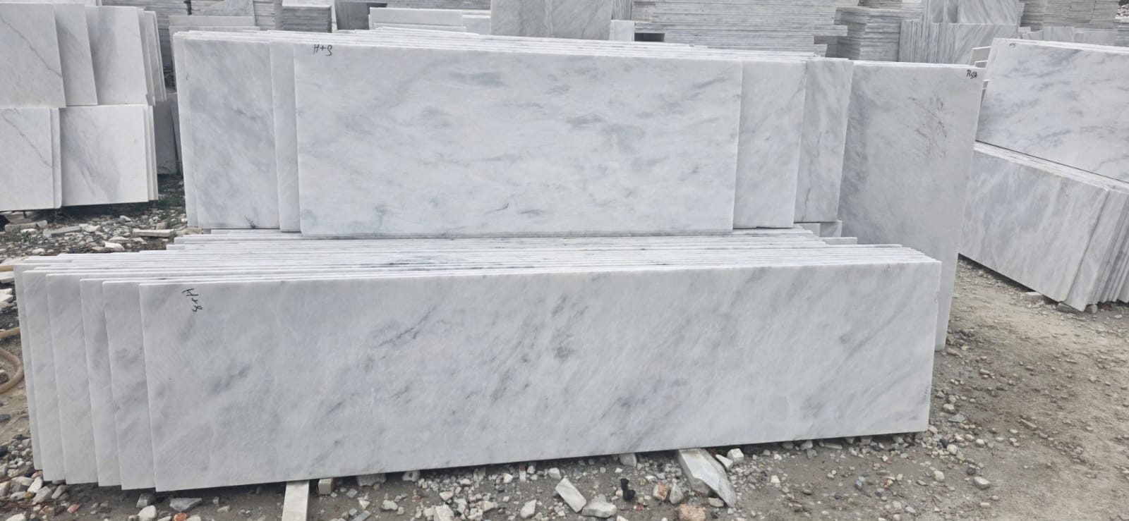 Marble bathroom counter