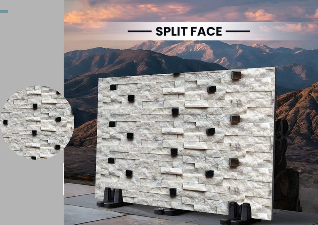 Split face stone wall cladding