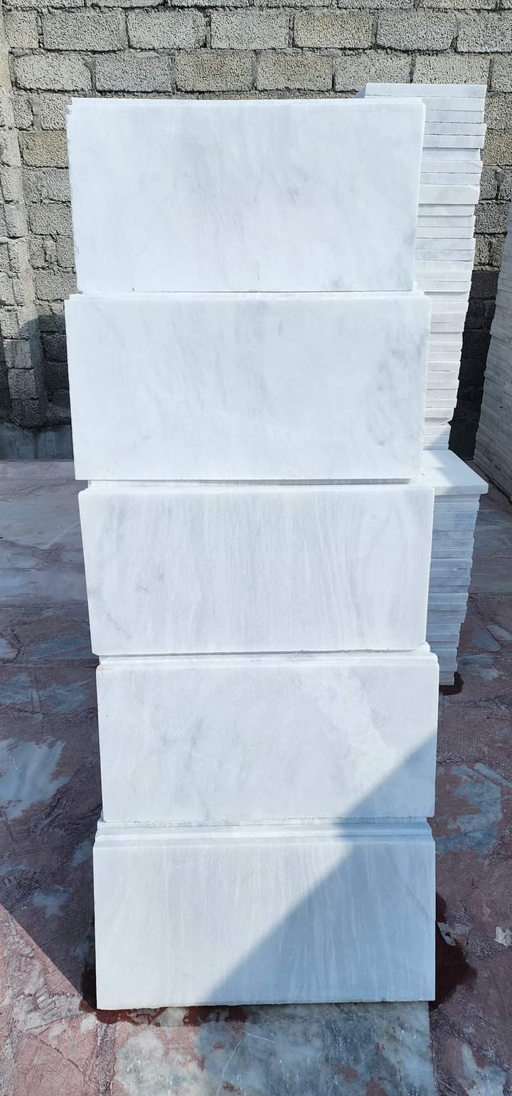 Marble stock yard at Meezan Marble and Minerals