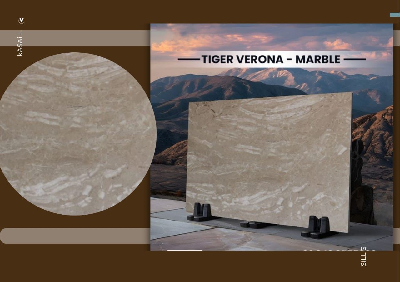 Tiger verona marble slab
